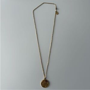 Cloverpost Gold Coin Pendant Necklace